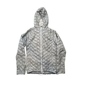 The North Face Thermoball Hooded Insulated Jacket Silver Women's M Lightweight